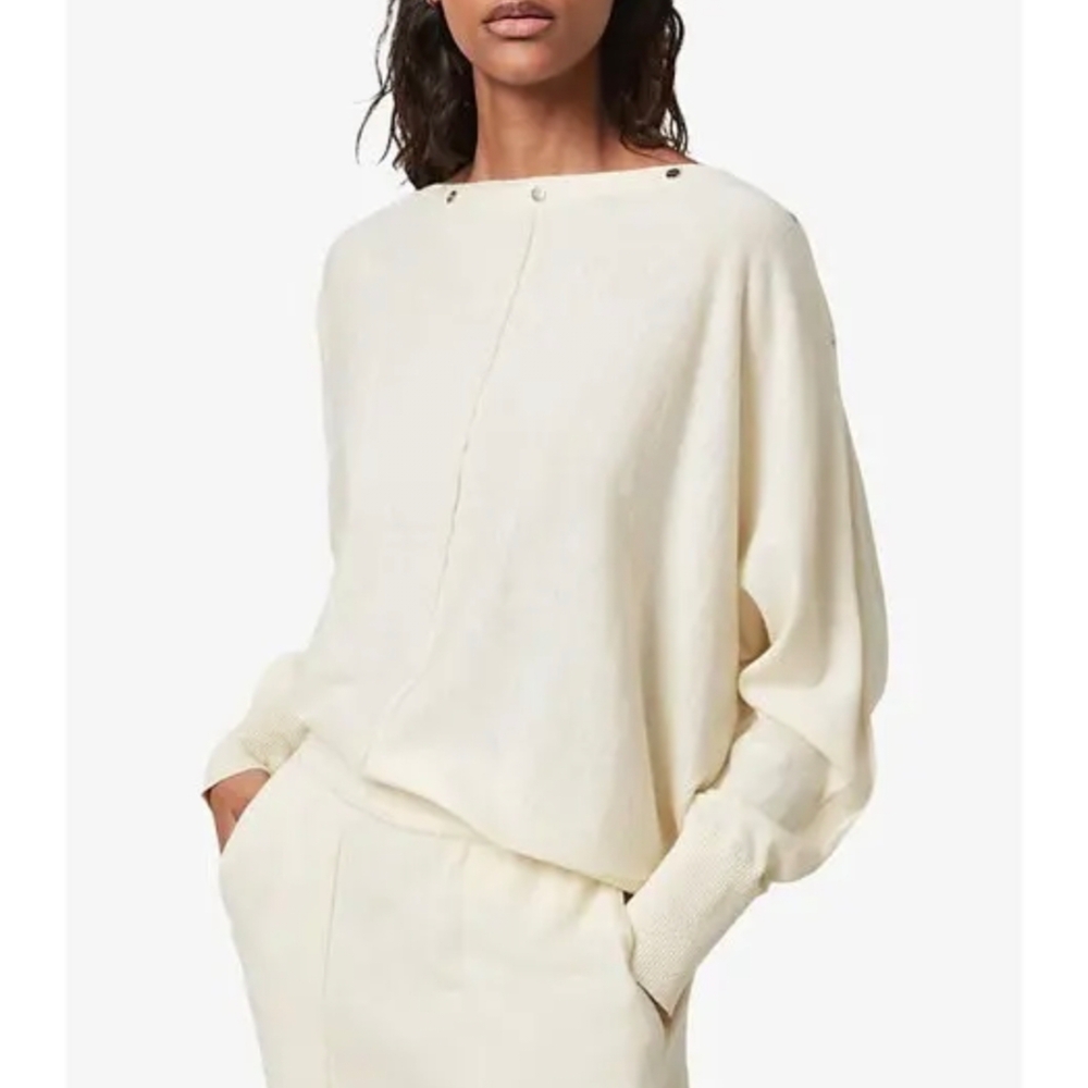 ALLSAINTS | Eli Bataeu Sweater In Cream - Picture 4 of 6